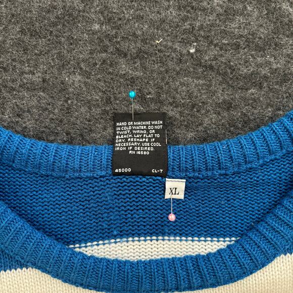 VINTAGE BEACH STYLE STRIPED COTTON SWEATER SIZE M/L - Picture 10 of 10